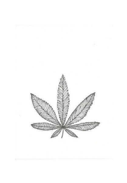 trippy drawings of weed