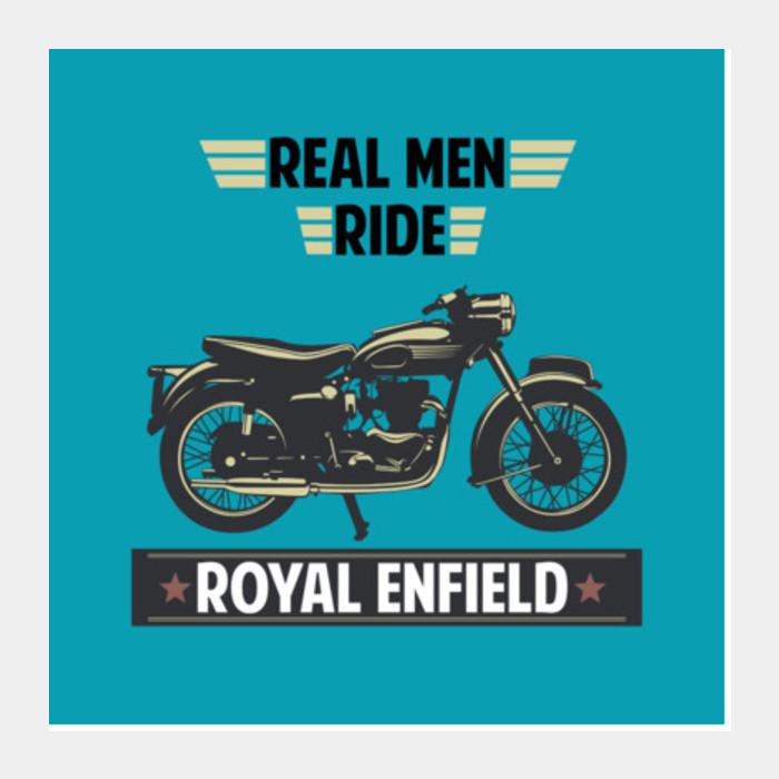 REAL MEN RIDE ROYAL ENFIELD Art Prints PosterGully Specials Buy