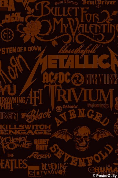 rock bands collage wallpaper
