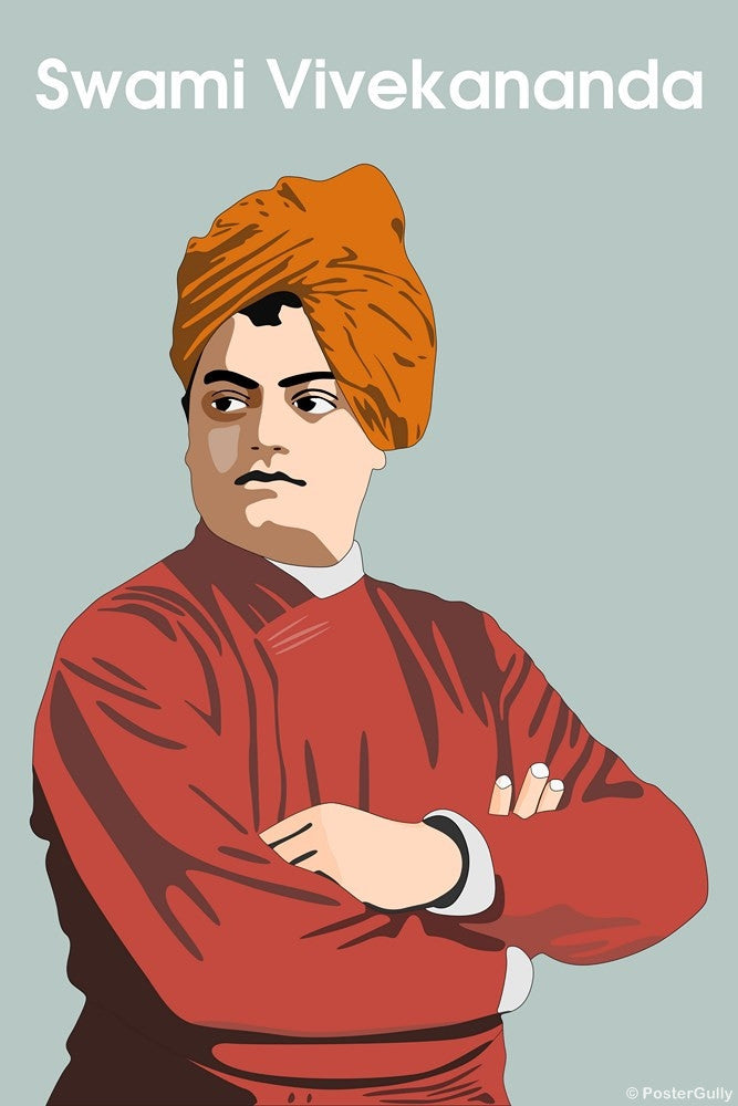 swami vivekananda standing sketch