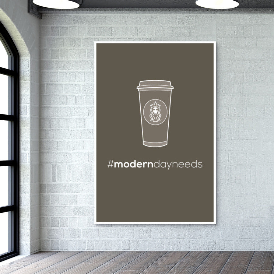 Modern day needs Starbucks Wall Art Buy HighQuality Posters and