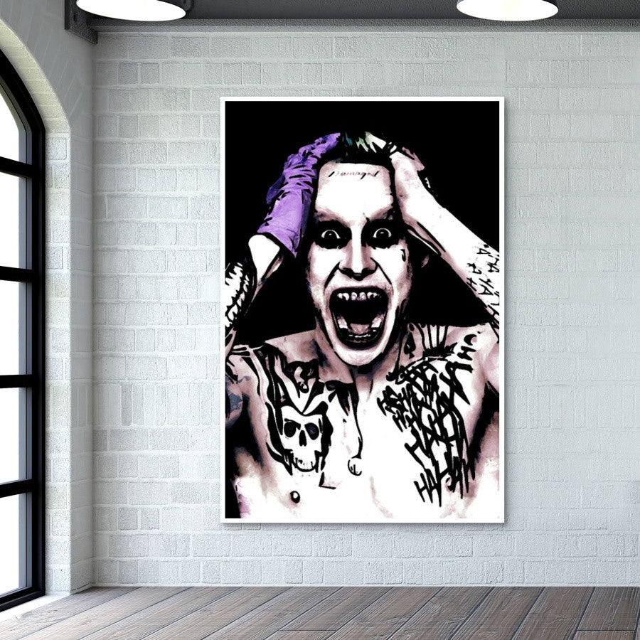 Stampe batman Dark Joker quadro su tela film - 30ArtGallery