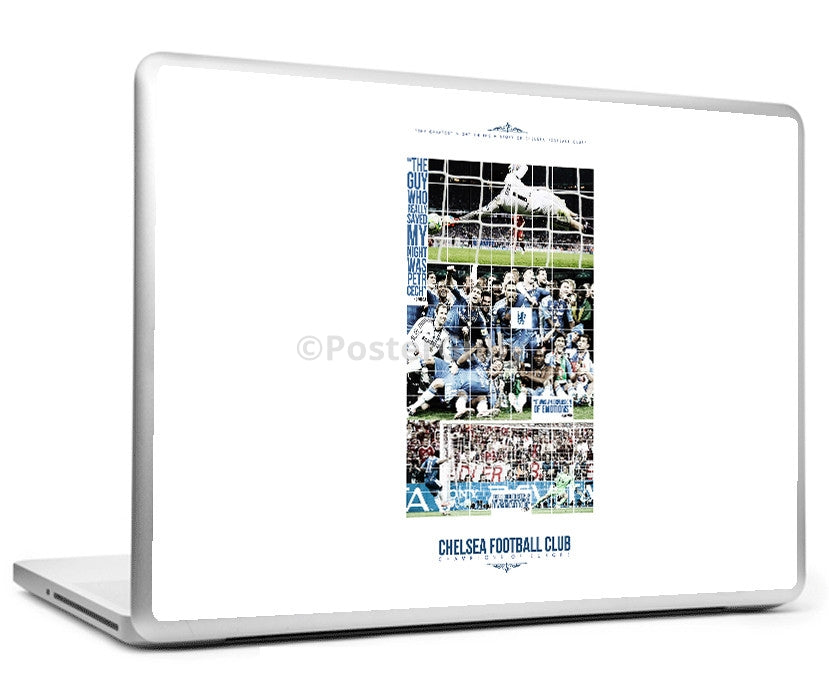 Laptop Skins, Chelsea Champions Minimal Art Laptop Skin, - PosterGully