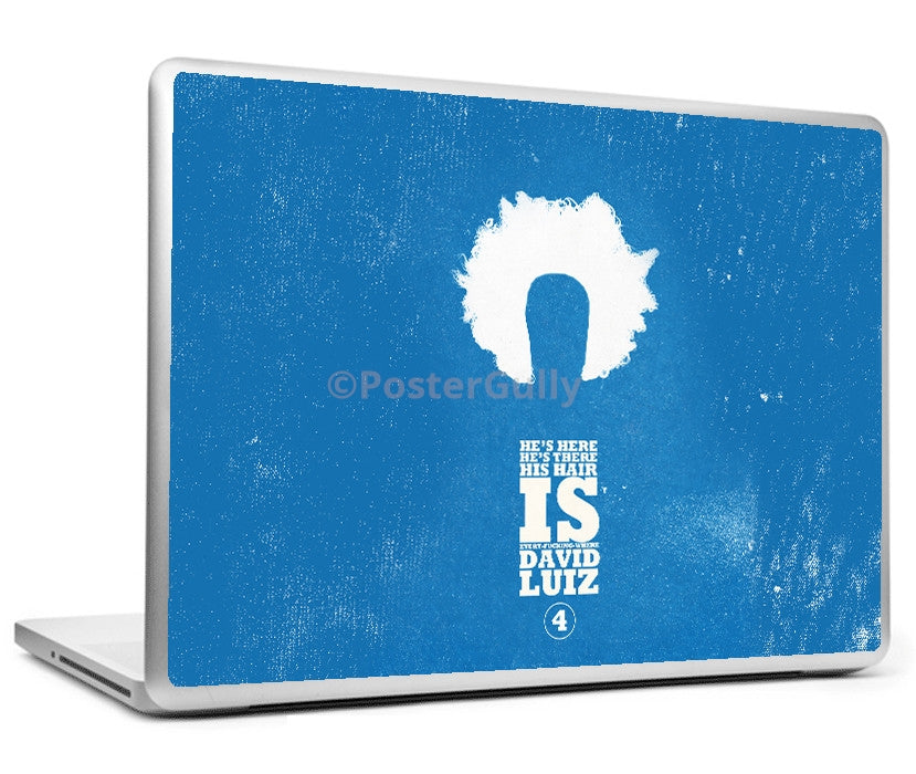 Laptop Skins, David Luiz Chelsea Minimal Art Laptop Skin, - PosterGully