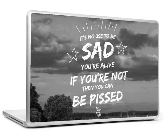 Laptop Skins, Sad #bewhoyouare Laptop Skin, - PosterGully