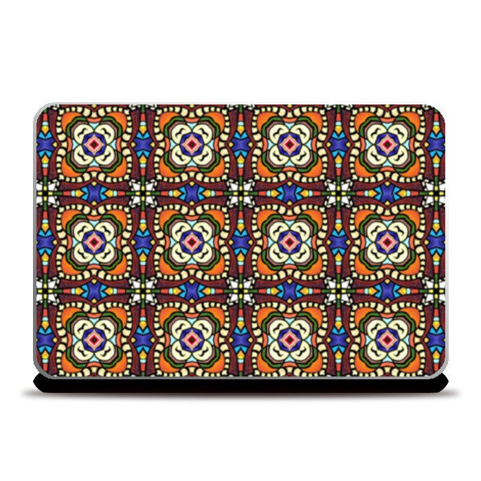 Colorful Tribal Geometric Pattern Laptop Skins