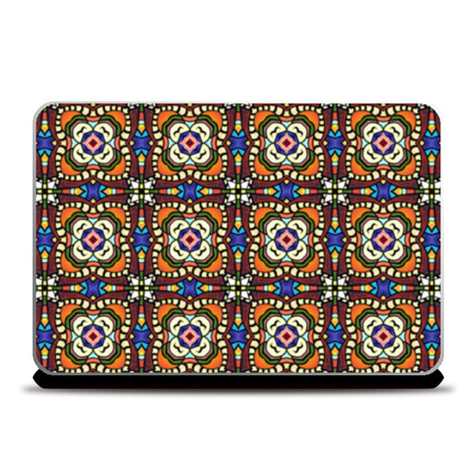 Colorful Tribal Geometric Pattern Laptop Skins