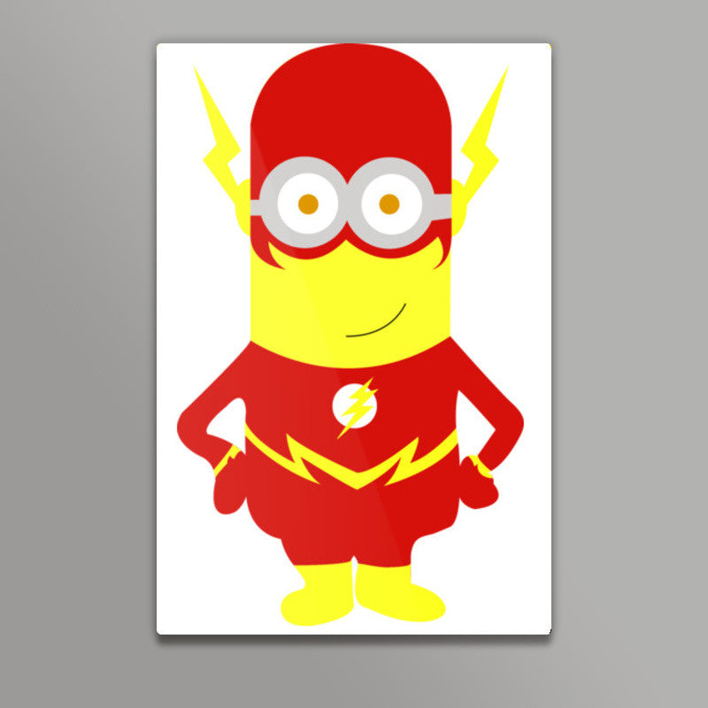 Minion as Flash FanArt Wall Art