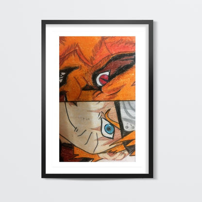 Naruto | Oil Pastel Sketch | Wall Art