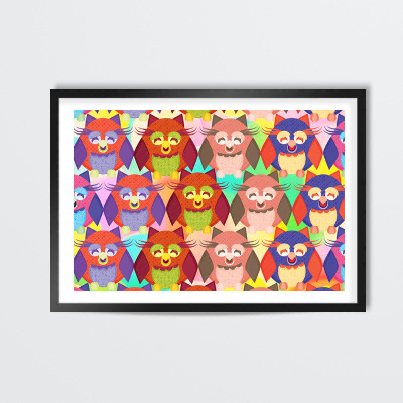 Crazy Owls!! Wall Art