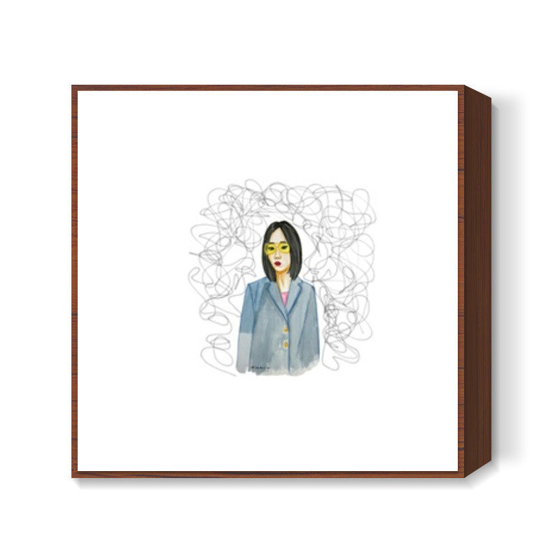 Thought Burst Square Art Prints