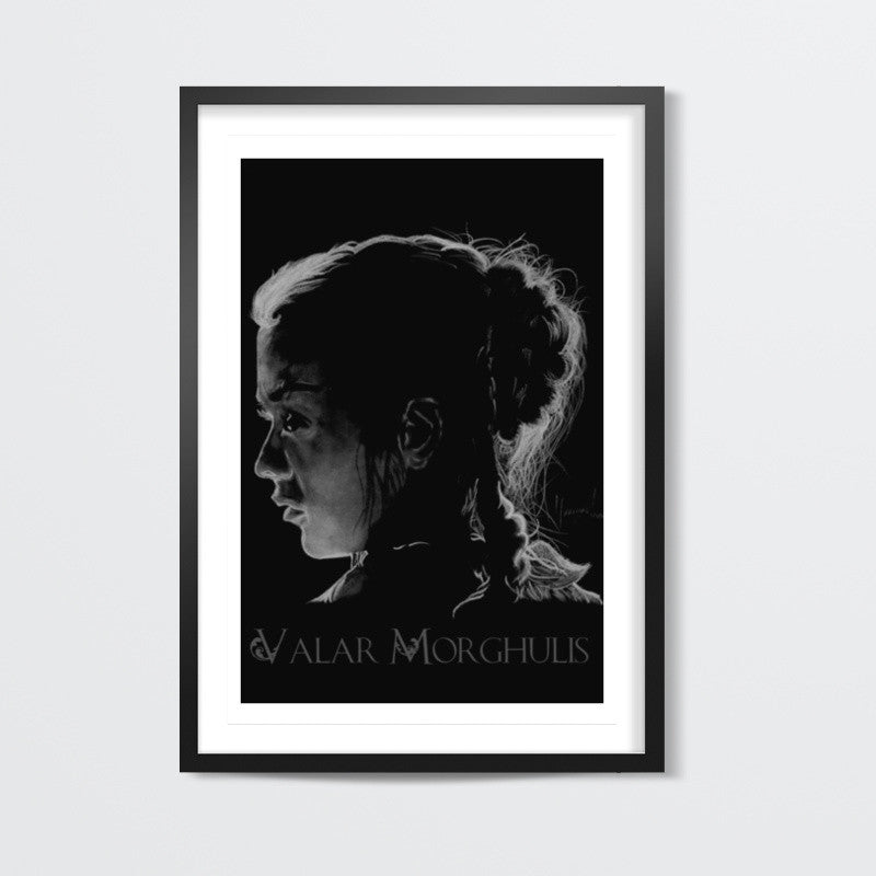 Arya Stark Valar Morghulis Wall Art