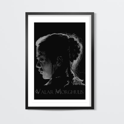 Arya Stark Valar Morghulis Wall Art