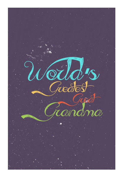 Great Grandma Calligraphy Art PosterGully Specials