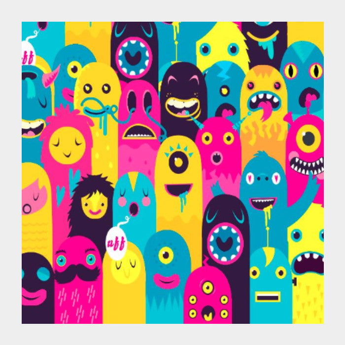 Square Art Prints, Monster Oye! Square art prints