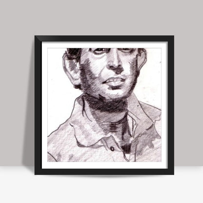 Bollywood star Sanjeev Kumar was one of the most versatile actors of Bollywood Square Art Prints