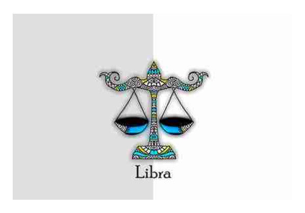 Wall Art, Libra Zodiac Zenscrawl Wall Art