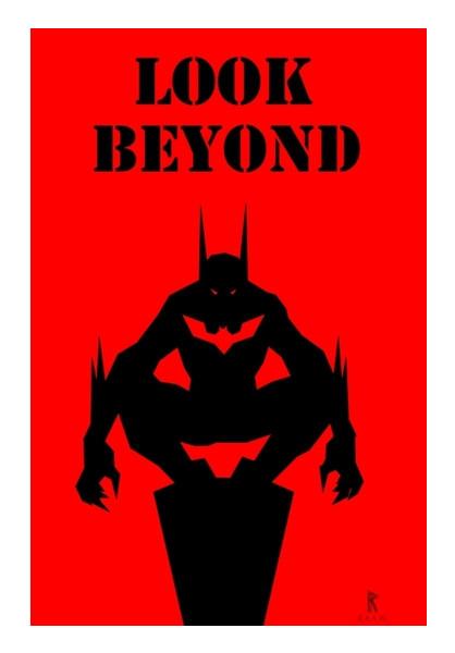 PosterGully Specials, Batman Beyond Minimalist Art Wall Art