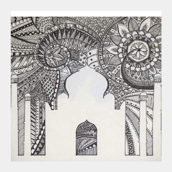 Square Art Prints, Taj Mahal Square Art Prints