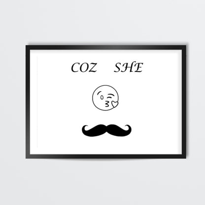 Moustache wall art Wall Art