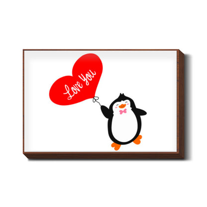 Love You Penguin Wall Art