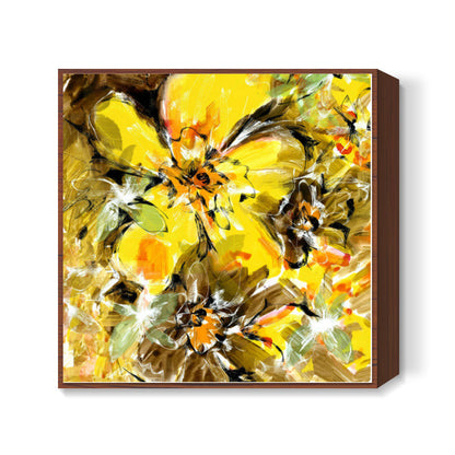 Abstract Flower Square Art Prints