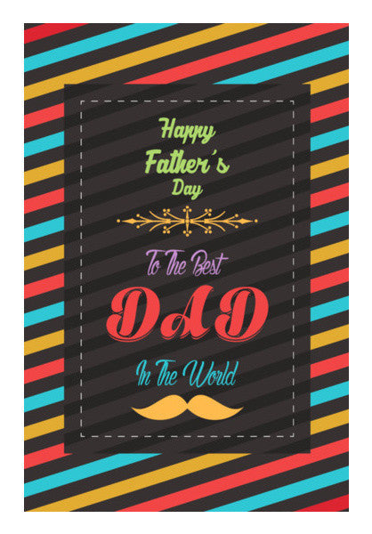 Father's Day Vintage Typography Art PosterGully Specials