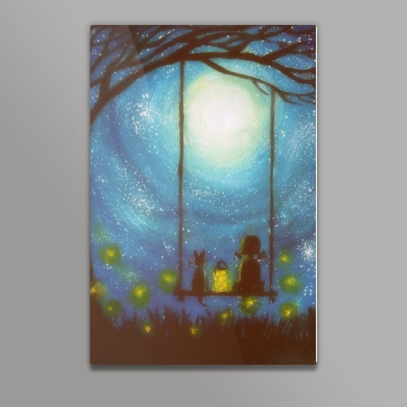 Stars and fireflies Wall Art