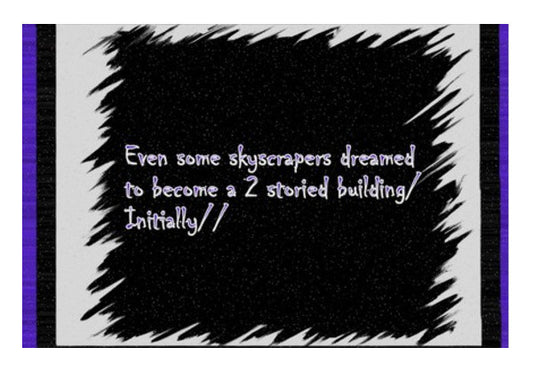 Skyscrapers Quote Art PosterGully Specials