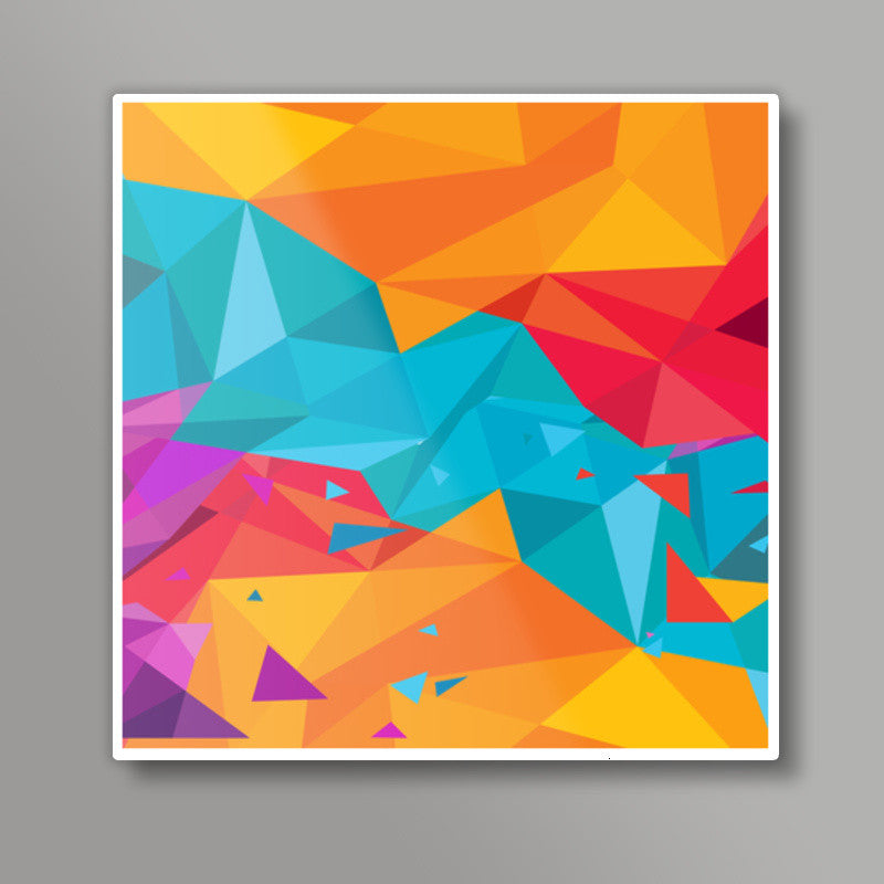 Color Triangle Square Art Prints