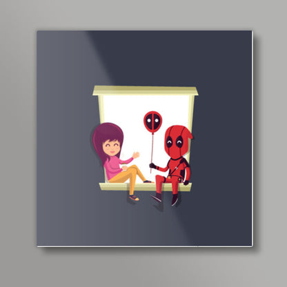 Deadpool Love Square Art Prints