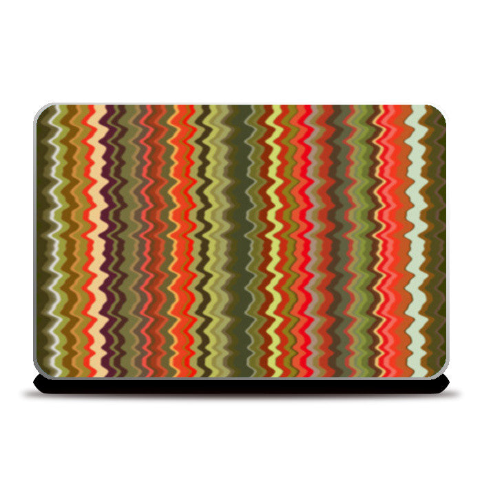 Psychedelic Retro Stripes Laptop Skins