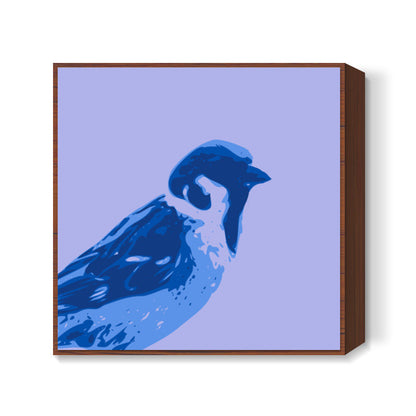 Abstract Sparrow blue Square Art