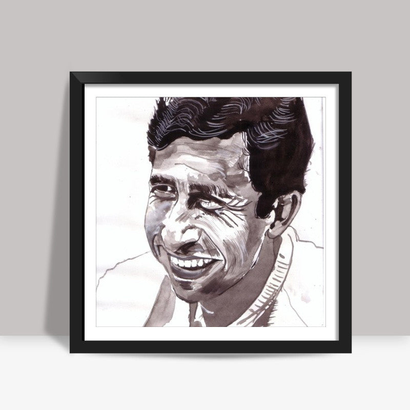 Naseeruddin Shah is a versatile actor Square Art Prints