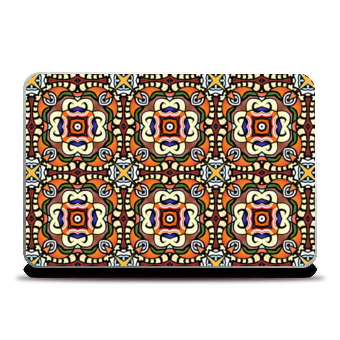 Tribal Ethnic Geometric Pattern  Laptop Skins