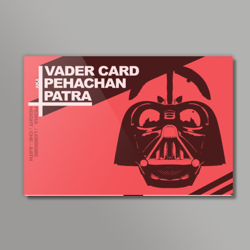 VaderCard aka Pehachan Patra Wall Art