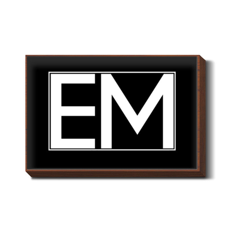 EMINEM | EM | minimal black Wall Art