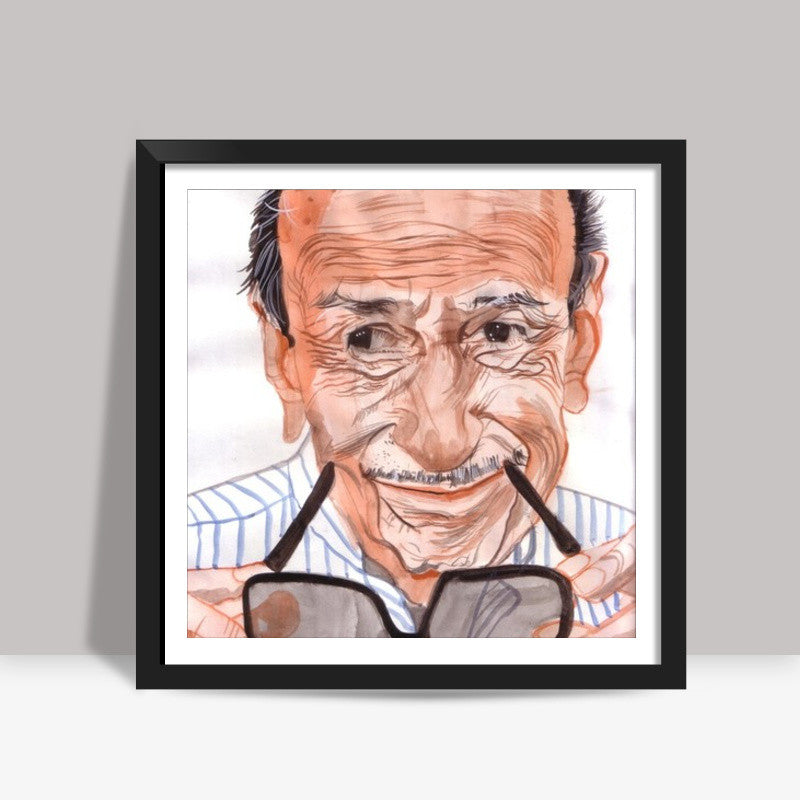 Tarak Mehta was a wonderful writer Square Art Prints