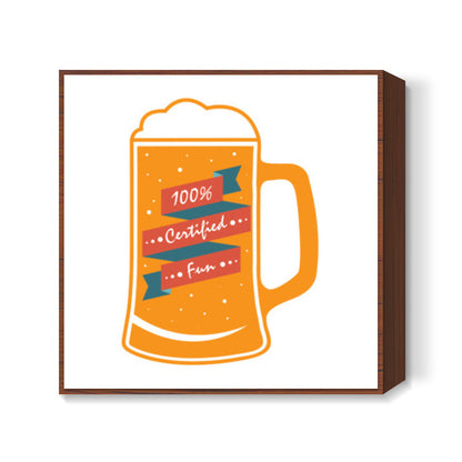 Beer fun Square Art Prints