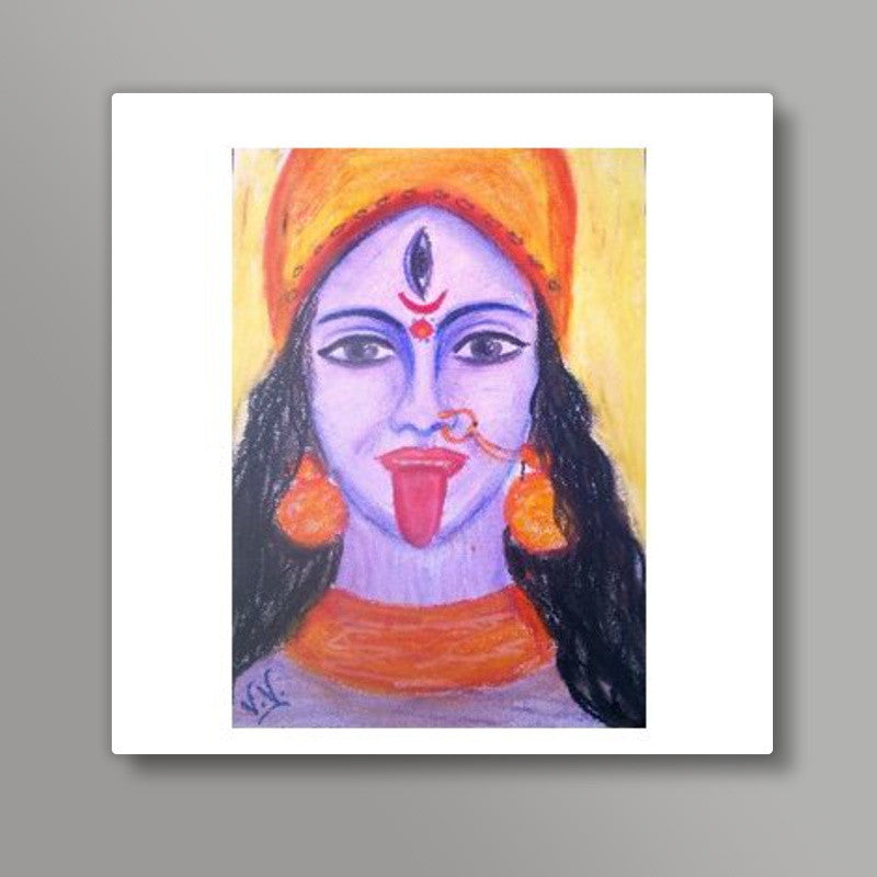 Sketch of Hindu Goddess Durga or Kali Mata in green tones, outline editable  illustration Stock Illustration | Adobe Stock