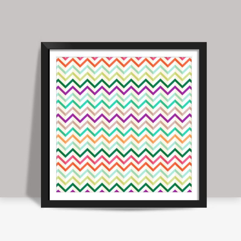 Zig Zag Square Art Prints