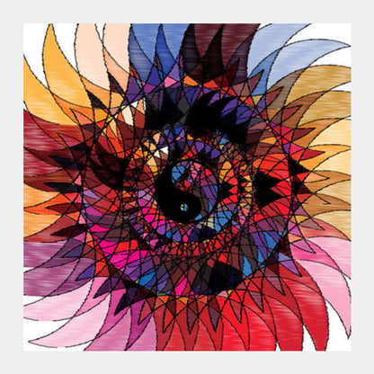 Square Art Prints, chakra Square Art Prints