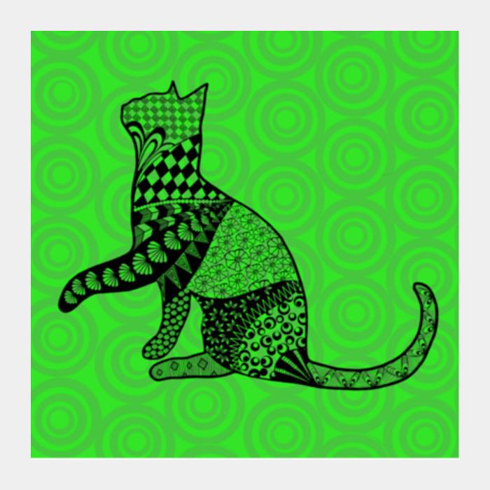 Bela The Cat Square Art Prints PosterGully Specials