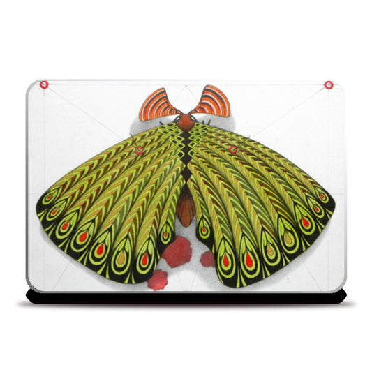 Laptop Skins, green moth Laptop Skins