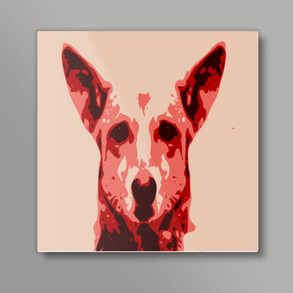 Absctract Dog  Square Art Prints