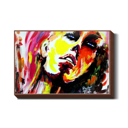 Blue eyed woman | Painting Wall Art