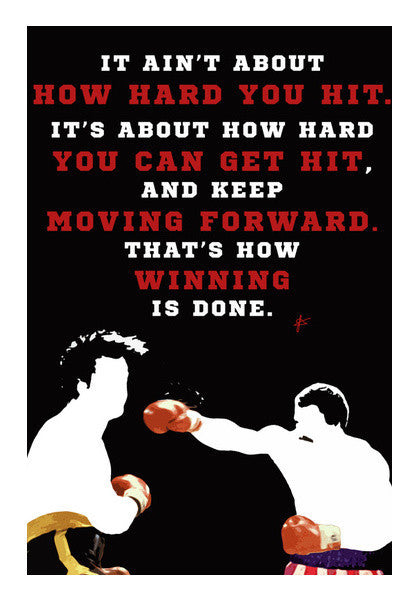 Rocky Balboa Vs Apollo Creed Quote  Art PosterGully Specials