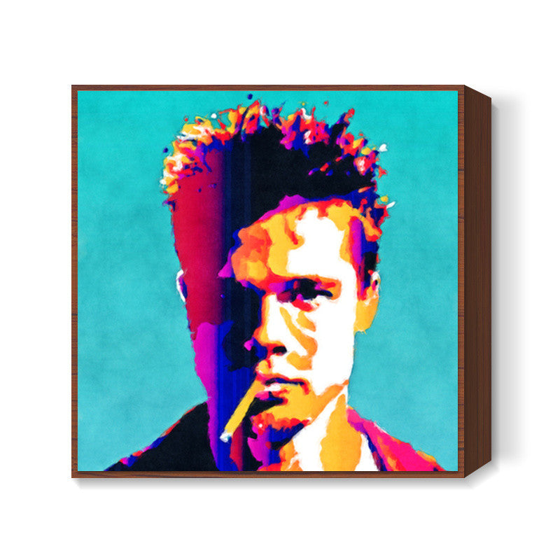 brad pitt Square Art Prints