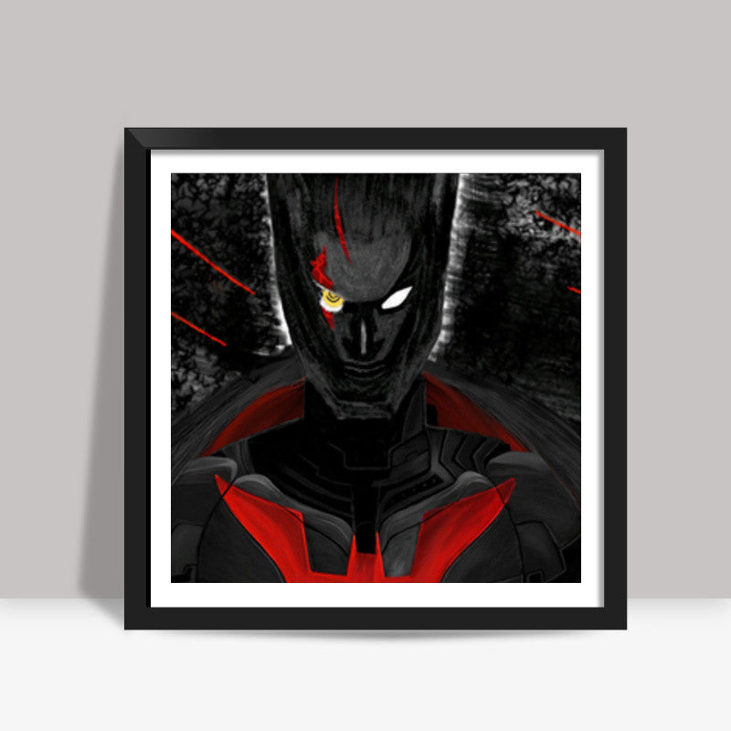 Batman Beyond Square Digital Sketch Square Art Prints