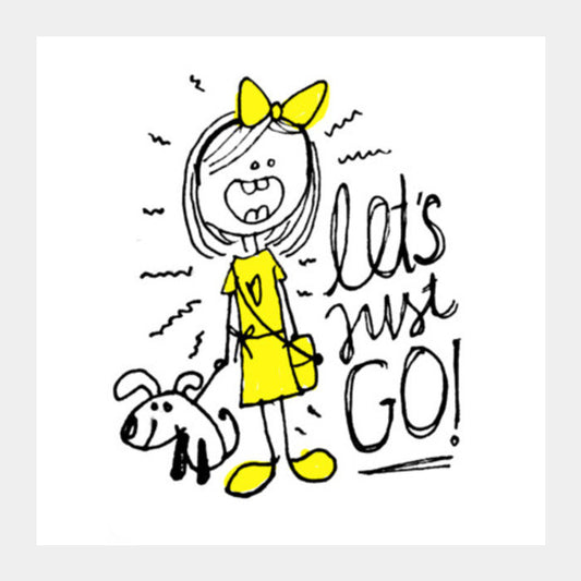 Let's Just Go! Square Art Prints PosterGully Specials